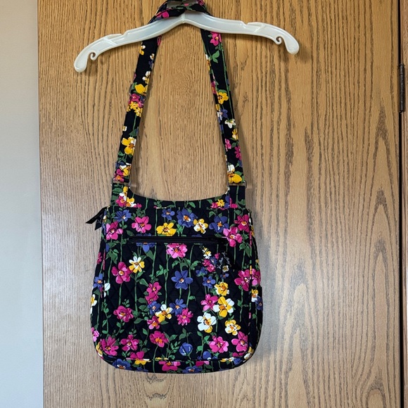 Vera Bradley Black Floral Shoulder Bag Like new - Picture 3 of 6